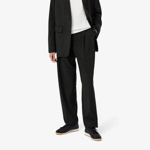 LACOSTE Women's Wide Fit Darted Plaid Pants Fig NWT Sz 34 / US 2 $210